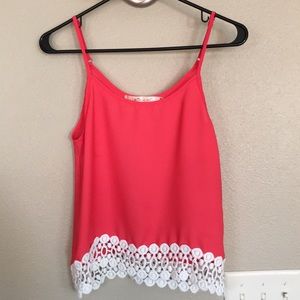 Liberty love pink tank top